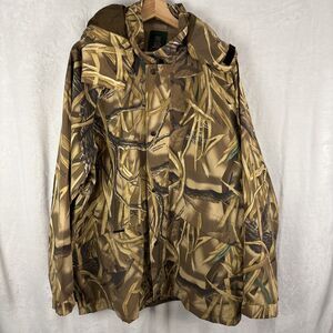 WHITEWATER DUCKS UNLIMITED Advantage Wetlands Camouflage Gore Tex Jacket Mens XL